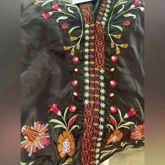 NWT JOHNNY WAS Chocolate Silk
Rosalva Paris Effortless Blouse Sz S - Picture 4 of 5